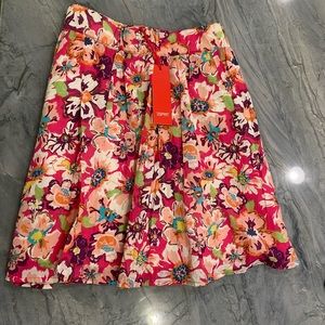 NWT Esprit floral skirt size 8 pink/colorful